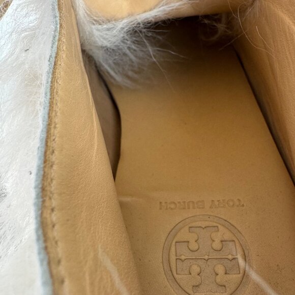 Tory Burch White Fur Ankle Boots - Picture 7 of 8